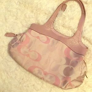 Pink coach purse